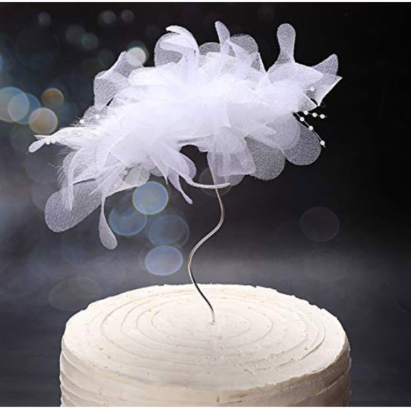 Swan couple wedding cake topper set - Picture 4 of 6